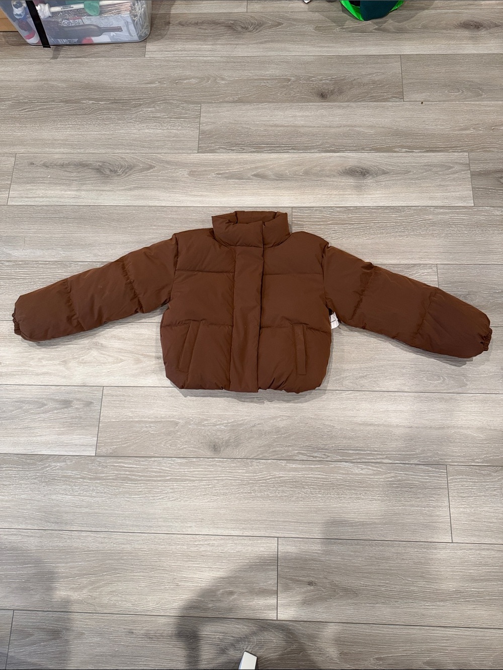 Women's Brown Puffer Jacket - Cozy Winter Coat